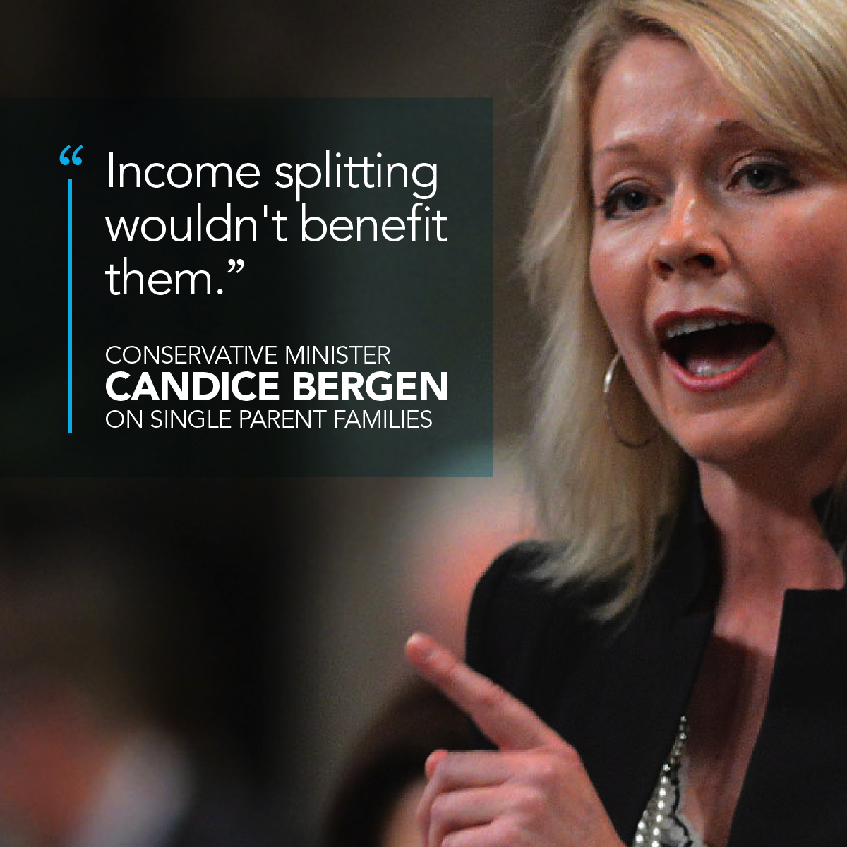 'Income splitting wouldn't benefit them' - Conservative Minister Candice Bergen on single parent families