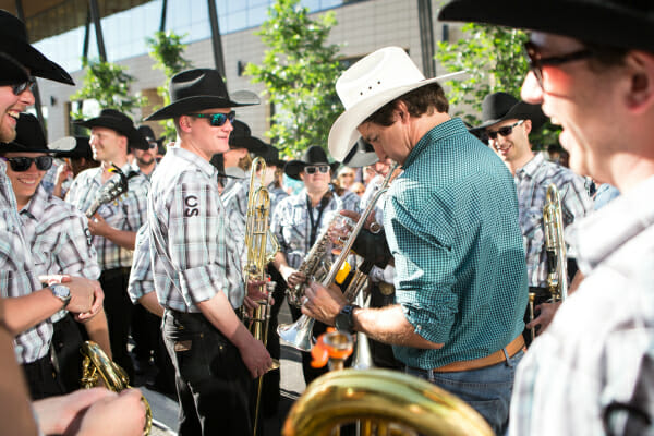 Justin Trudeau at the opening parade of the 2014 Calgary Stampede. July 4, 2014.